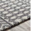 Tapis ivoire / gris anthracite en laine touffeté à la main Abdera-2131839863