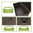 50" W 120 Gallon Large Durable Outdoor Storage And Weather Resistant Resin Brown Rattan Deck Box For Garden Patio