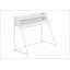 Bureaux, bureau d'ordinateur de bureau à domicile avec huche de rangement, L 48 po contemporain moderne, métal blanc stratifié blanc | Blanc | Panneau de particules-678121317