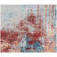 Hand Knotted Abstract Area Rug in Blue/Red/Silver-1967297165
