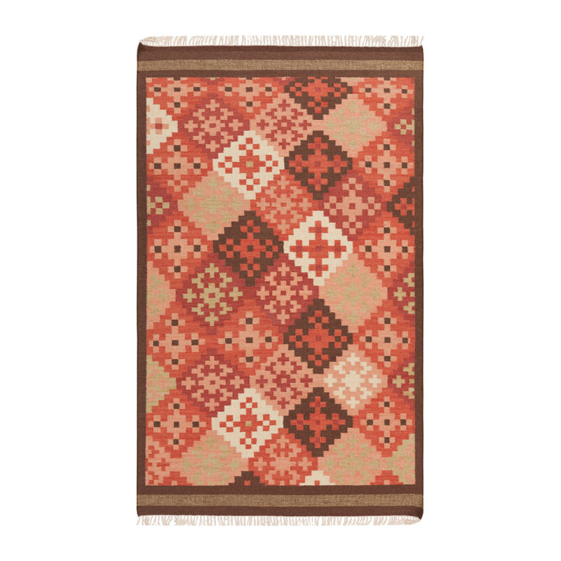 Wellsville Wool Geometric Indoor Rug, Rectangle 8' x 11'