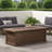 56'' Rectangular Outdoor MGO 50,000 BTU Propane Fire Pit, Brown Wood Pattern (Tank Cover Not Included)-531362387
