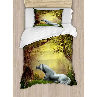 Unicorn Rustic Duvet Cover