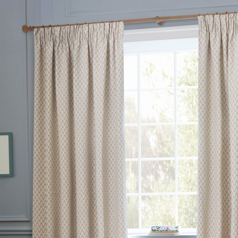 Hutton Room Darkening Curtain Panel Pair, 46.06cm Width x 137cm Drop, Grey