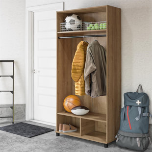Bestar Versatile 97W Engineered Wood Walk-In Closet Organizer in White