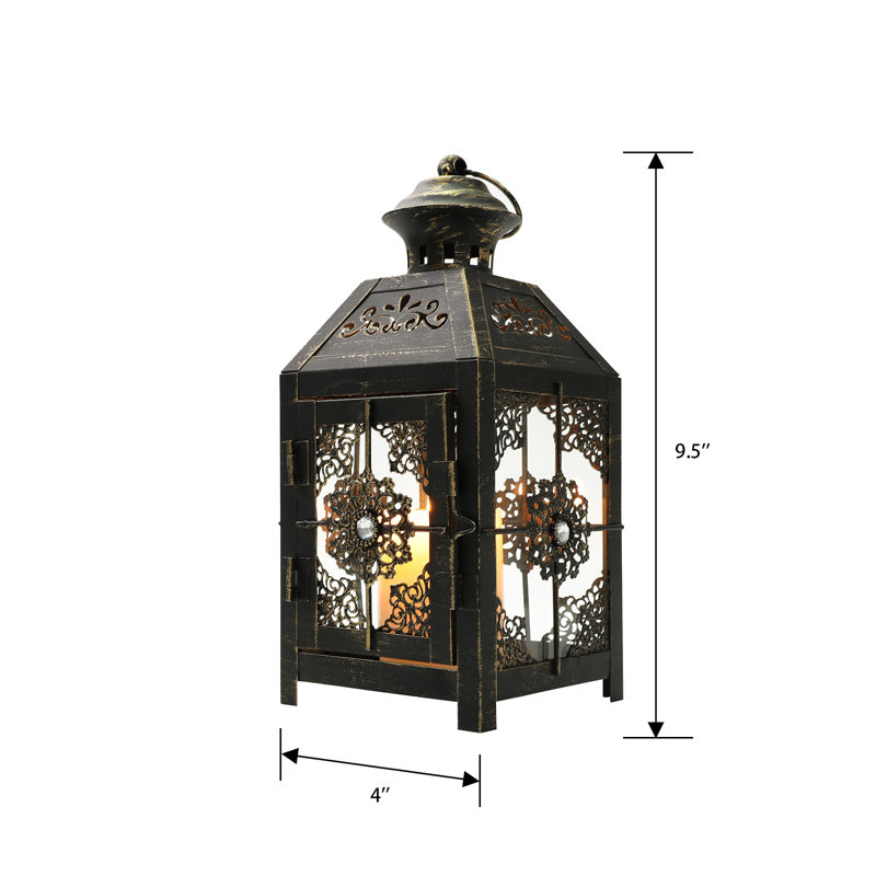 Lanterne de table 9,5 po, Noir