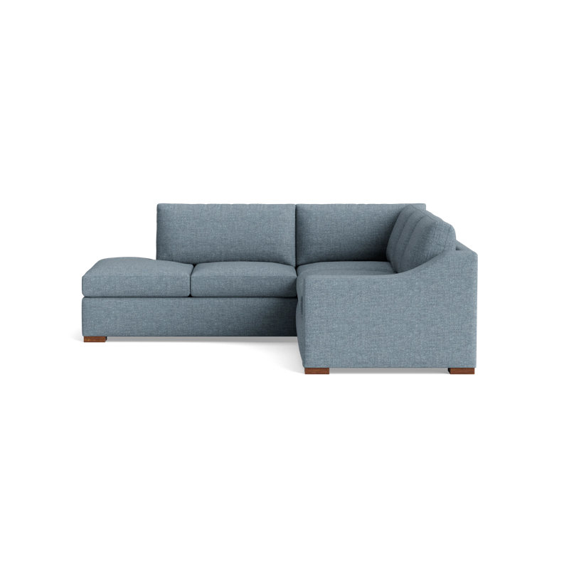Lucca Sectional, Performance Weave - Spa, Left Hand Facing