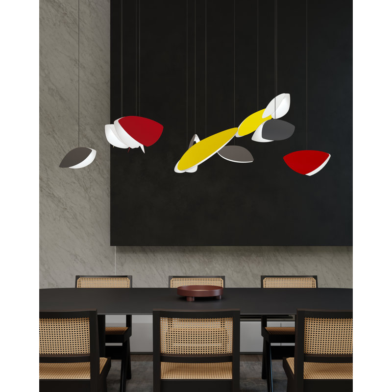 Papillons™ 13 - Light LED Pendant, Satin Black