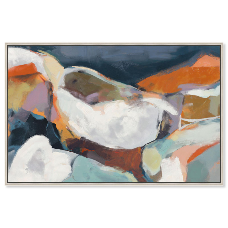 «Stillness Maelstrom III», reproduction d'art sur toile par Art Remedy, 30" H x 45" W, Cadre argenté