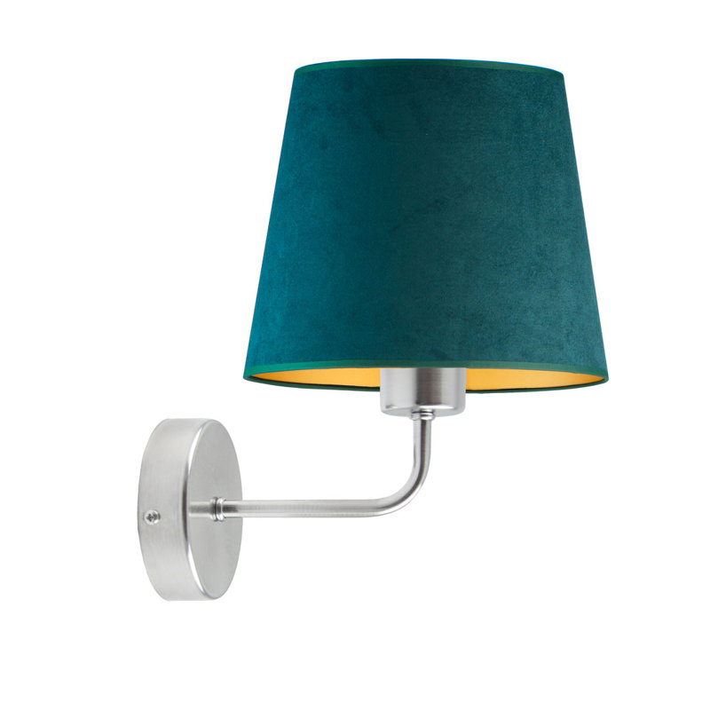 Buhler Armed Sconce, Green/Gold