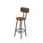 Bar table, equipped with 2 bar stools , with backrest and partition