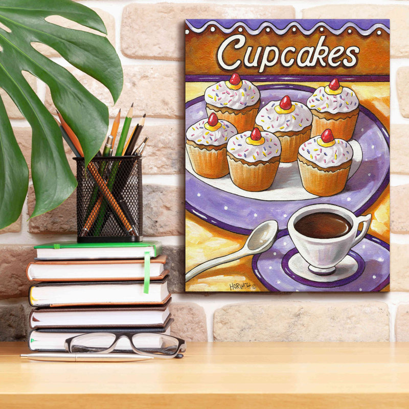 Winston Porter 'Cupcakes' By Cathy Horvath-Buchanan, Canvas Wall Art, H 16 po x l 12 po x P 0,75 po