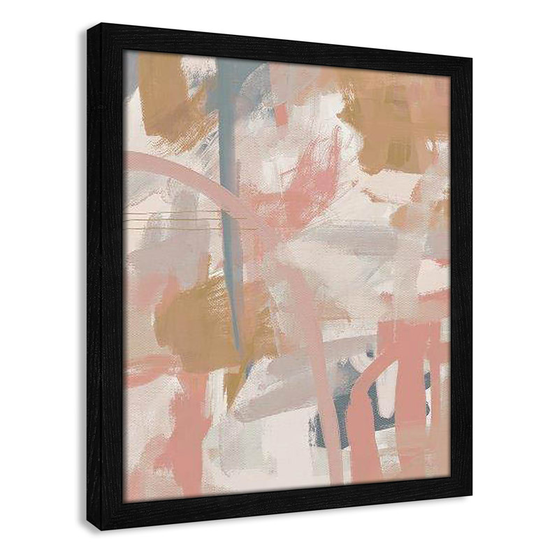 Carmelo Norah Spring Colors par Leah Straatsma, Cadre mince noir sans cadre, H 15 po x l 13 po x P 1,25 po