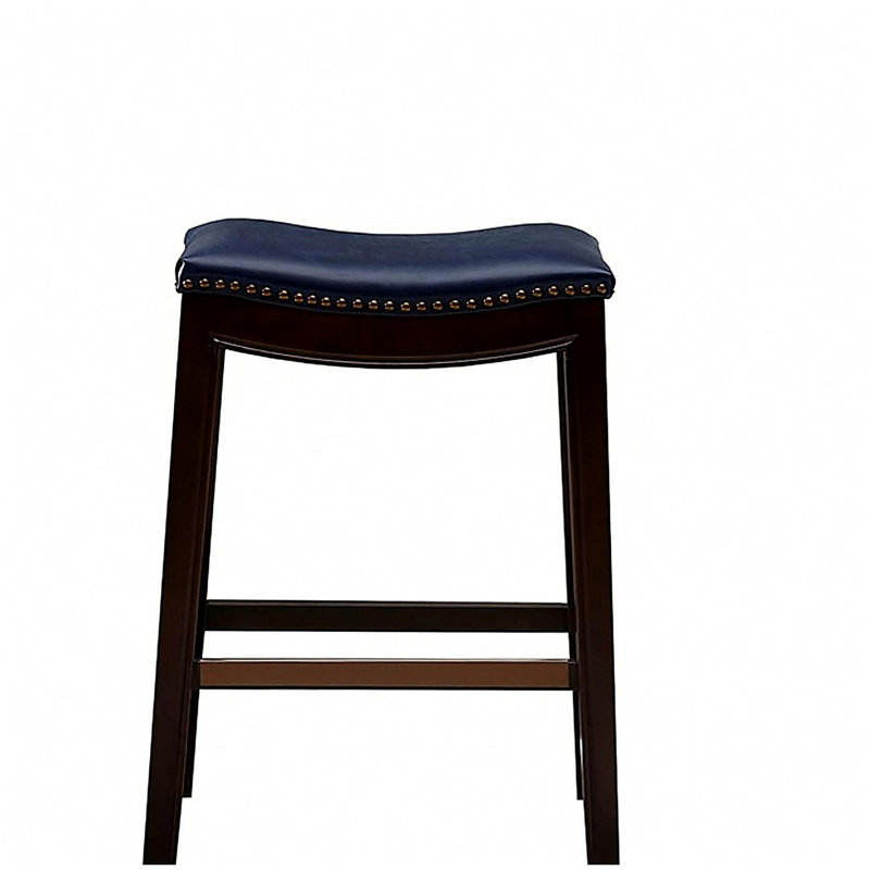 Tabouret Saddle, Marine, Marron foncé