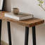 Table de bar 86 po extra longue 86 po, table de pub en bois massif à hauteur de comptoir, plateau étroit haut
