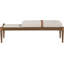 Banc rembourré en tissu texturé beige Nara-1709390208-1709390210