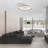 White Abs Ceiling Fan for Bedroom with Remote Operation and LED Illumination, Low Profile Mount