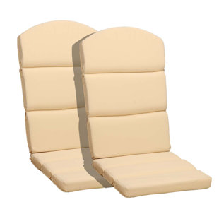 1/2/4 pcs 44x21 inch Outdoor Chair Cushion High Back Rocking Chair Cushions  Patio Garden High Rebound Foam Waterproof Polyester Seat Cushions,Soft  Polyester Fill 