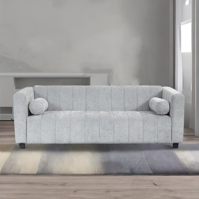 Chinedum Upholstered 78.7'' Sofa, Light Gray