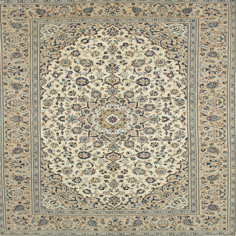 Tapis traditionnel gris / noir / pêche Danberry, Rond 8 pi