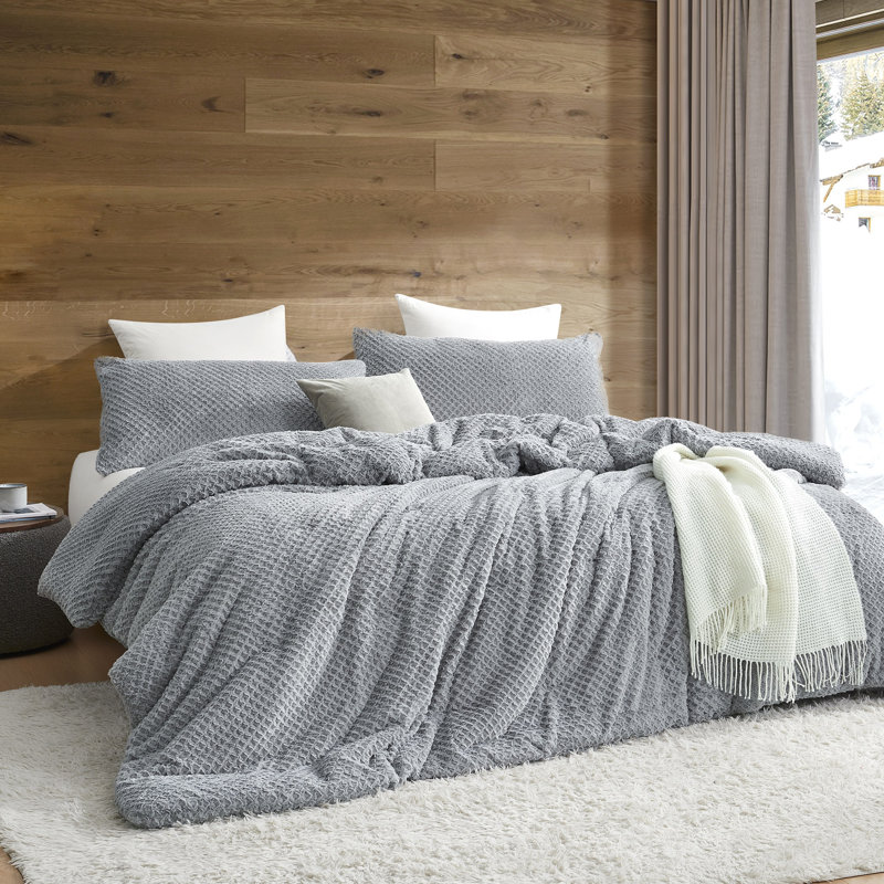 Ensemble d'édredon surdimensionné Coma Induser Justa Nother, Édredon simple extra long + 1 taie décorative st, Gris