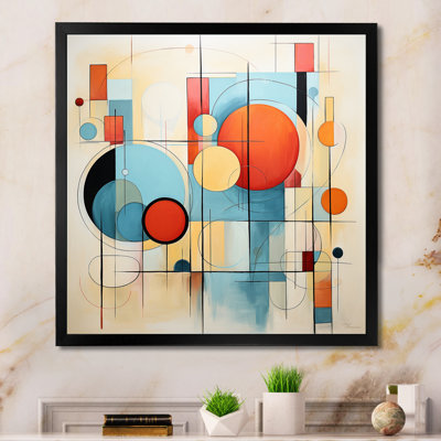 Colourful Mid Century Dynamic Duality I - Mid-Century Wall Decor