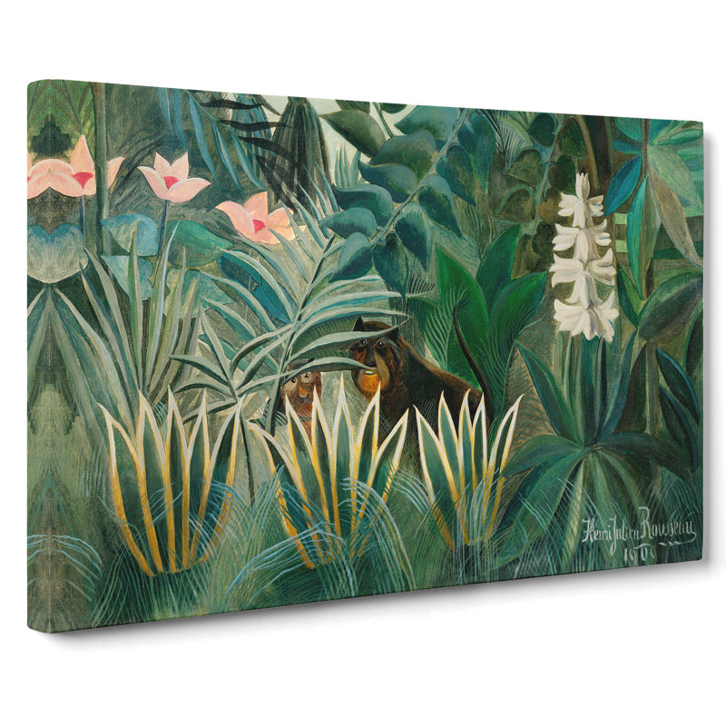 The Equatorial Jungle by Henri Rousseau - Wrapped Canvas, 35cm H x 50cm W x 3cm D