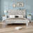 White Queen Wood Platform Bed Frame with Headboard – Noise-Free, Underbed Storage, Easy Assembly – No Box Spring Required-379707379-380618263