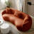 Yazgur 93.6" Curved Modern Upholstered Sofa-2117642644