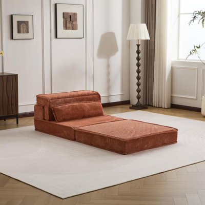 Floor Sofa Bed (Orange)