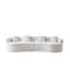 Canapé moderne moderne en chenille 4 places avec coussins inclus-245987667