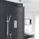 Liverpool Ceiling Mount Thermostatic Rain Shower System with Precise Temperature Control