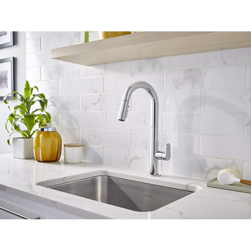 American Standard Beale Pull Down Kitchen Faucet, Polished Chrome