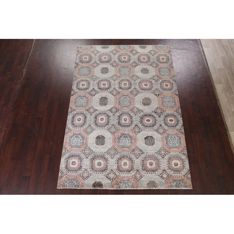 Tapis en laine à teinture végétale Gabbeh Kashkoli noué à la main 6 x 10