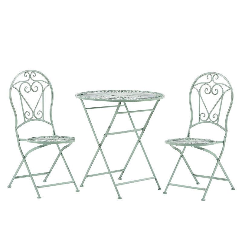 Cotto 2 - Person Metal Patio Dining Set with Round Table