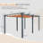 Outdoor Aluminum Retractable Pergola with Canopy-90611743-90611747