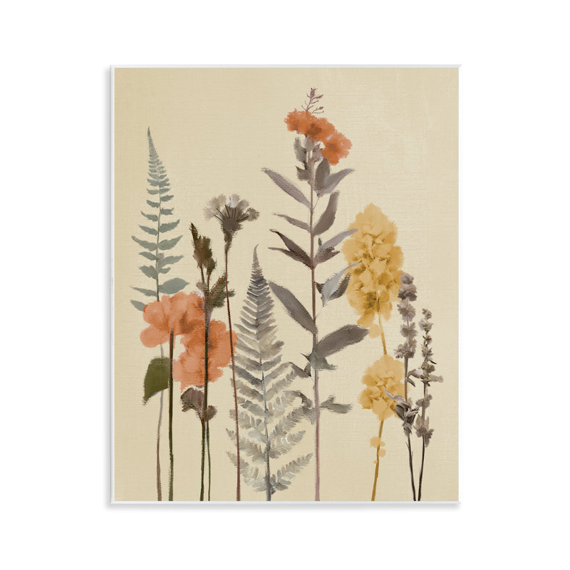 Plaque d'automne Fall Botanicals Fresh Ferns, design par Elizabeth Medley