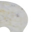 Rumy Marble Rounded Abstract Elephant Decorative White Sculpture with Gray Marble Veins and Cutouts Set
