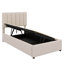 Twin Bed With Side Lift-Up Storage And Hydraulic Linen-Upholstered Frame-1567065367