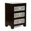 Table de chevet 3 tiroirs en bois
