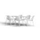 Farrah 71'' Rectangular 6 - Person Outdoor Dining Set