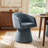 Kyo 24.4" W Chenille Swivel Barrel Chair-104828469