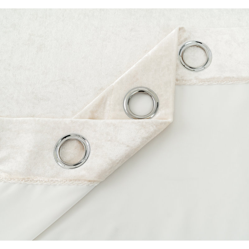 Allix Room Darkening Curtain Pair, White