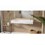 Lavabo de salle de bain mural en résine blanc brillant 47,2 po x 19,6 po Badeloft WT-05-A-G-35943848