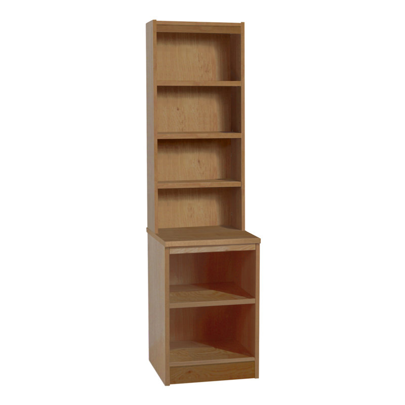 Brendalis 182cm H x 48cm W Standard Bookcase, English Oak
