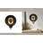 Decorative Round Wall Candle Holder for Home Decor Accent - Modern Pillar or Votive Candle Stand Wall Sconces for Entryway or Hallway - Black & Gold-89117364
