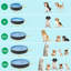  Grande baignoire pliable en PVC pour chiens / chats-115338471-115338473