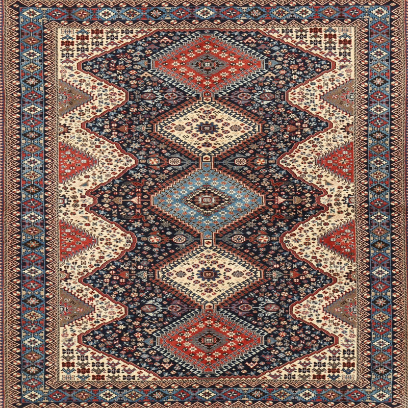 Southwestern Indoor Rug, Square 4'