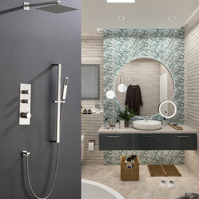 Système de douche complet avec valve brute