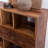 Wabi-sabi style wall-mounted side table